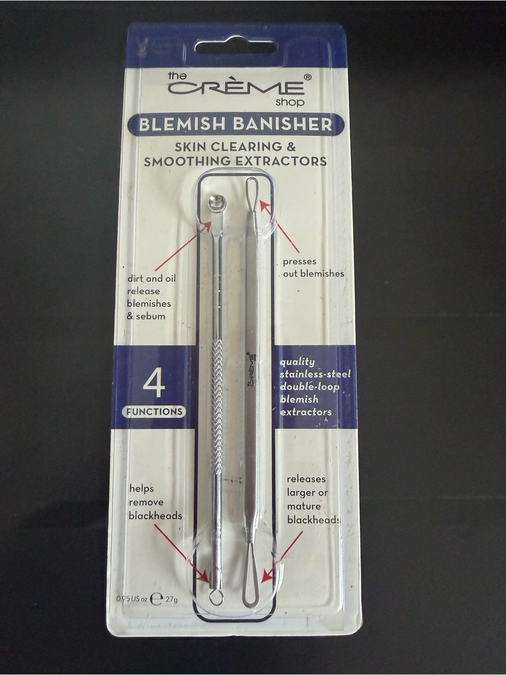 The Creme Shop Blemish Banisher Stainless Steel Extractor Set - Silver